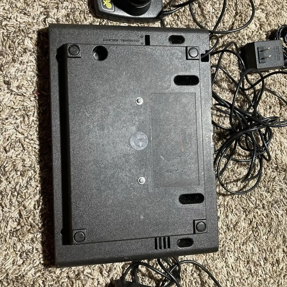 Atari Video Computer System Console with Black and Woodgrain Finish